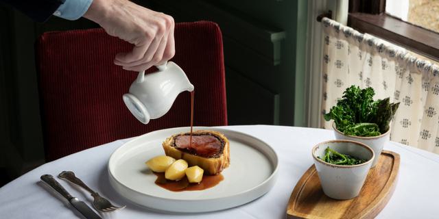 Chatsworth Farm Beef Wellington The Gallery Restaurant The Cavendish Hotel Baslow AB June 2024 4 1