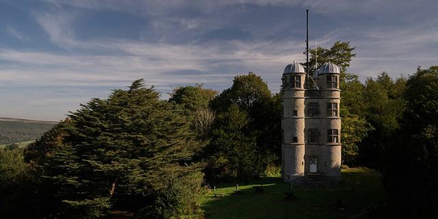 Devonshire Group 10 Chatsworth Estate Holiday Cottages The Hunting Tower Drone Shot new 1400768426