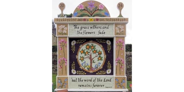 Eyam Well Dressing 2024 for 25 Glynn Williams