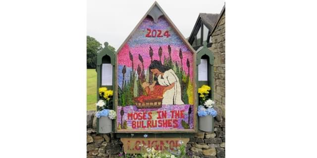 Longnor Well Dressing 2024 for 25 Glynn Williams