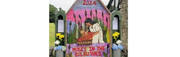 Longnor Well Dressing 2024 for 25 Glynn Williams