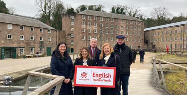Visit England Chair Lady Victoria Borwick visits Cromford Mills 1